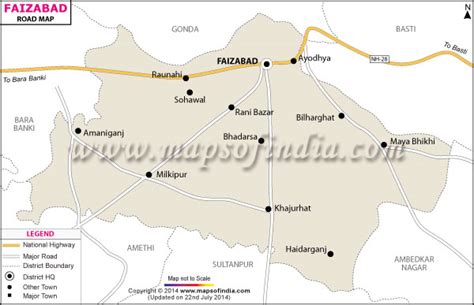 faizabad to gonda distance