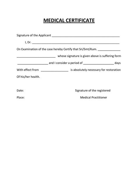 15+ Medical Certificate Templates For Sick Leave Pdf, Docs in Free