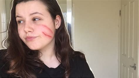 Fake Cuts Makeup On Face