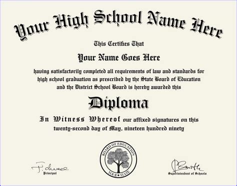 35 Real & Fake Diploma Templates (High school, College, Homeschool)