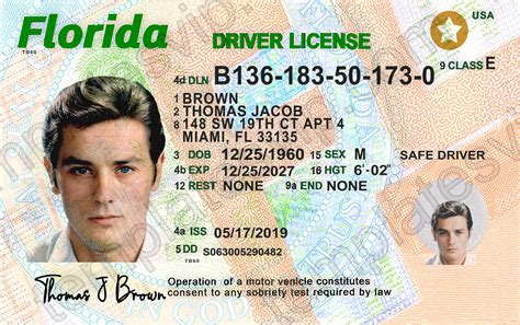 fake fl driver's license