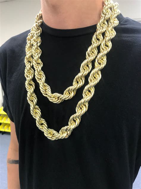 fake gold rope chain