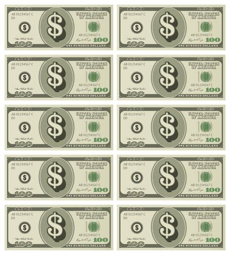 fake money printable free