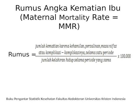 Faktor Pendukung Peningkatan Angka Kematian Promortalitas Adalah
