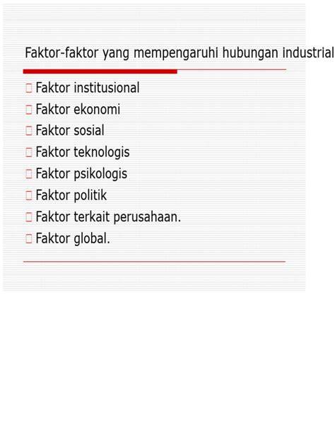Faktor Pengaruh