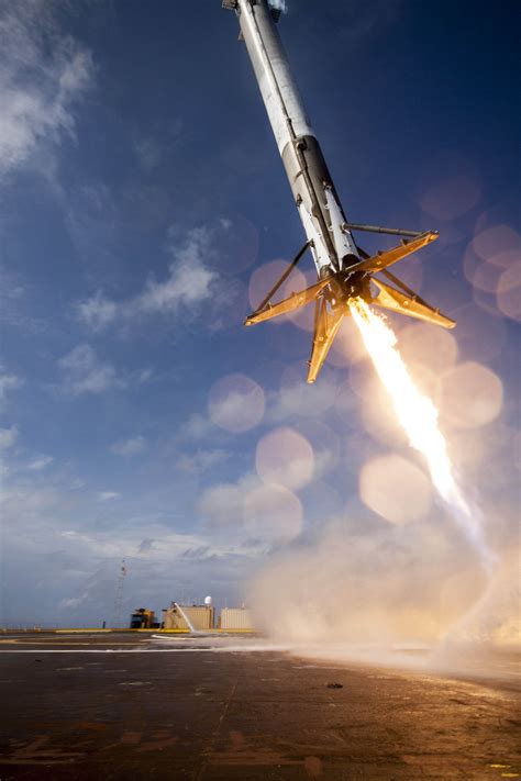 falcon 9 rocket view from drone