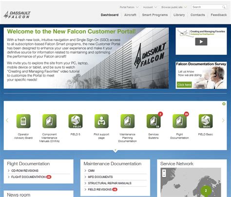 falcon portal customer login