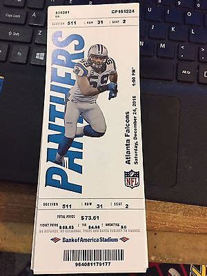 falcons at panthers tickets reviews