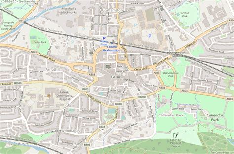 Falkirk Street Map