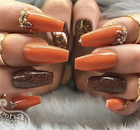 49 Lovely Fall Nail Design Ideas That Make You Want To Copy Cute