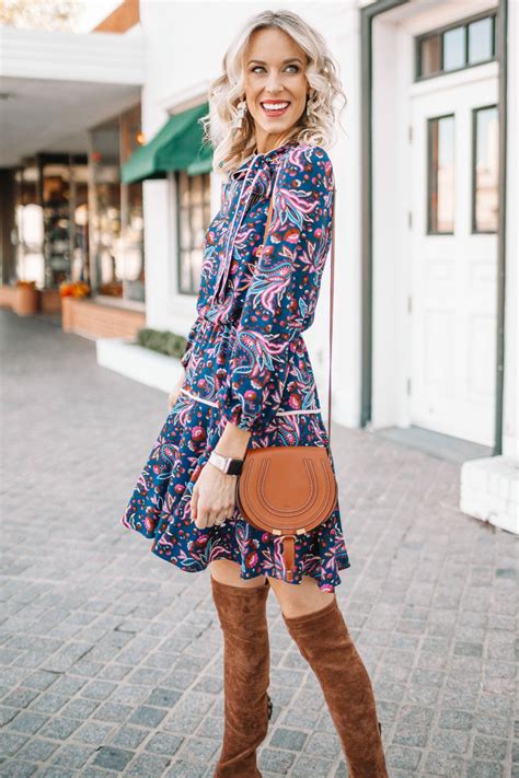 4 simple tips for styling booties in the fall. dress cori lynn