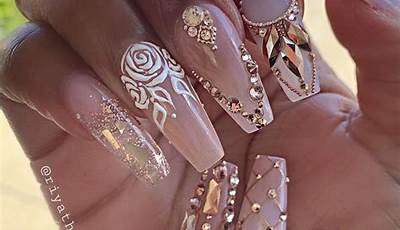 Fall Nail Designs With Jewels