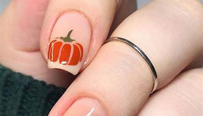 Fall Nail Pumpkin Designs