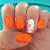 fall orange color nails