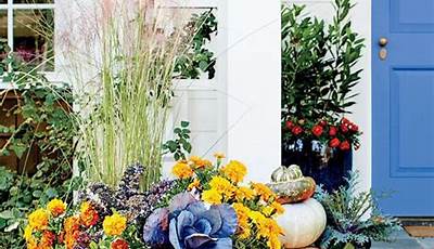 Fall Porch Decor Flower Pot