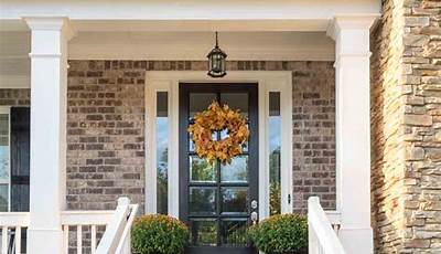 Fall Porch Decor Red House