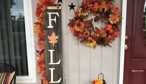 Fall Porch Shelf Decor