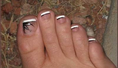 Fall Toe Nails French Tip