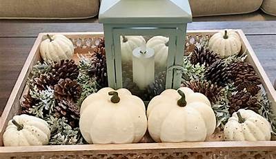 Fall Tray Decorating Ideas Coffee Table