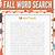 fall word search pdf