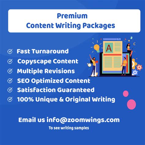 fall 2023 content writing packages inclusions