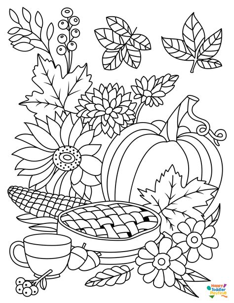 Fall Art Coloring Pages
