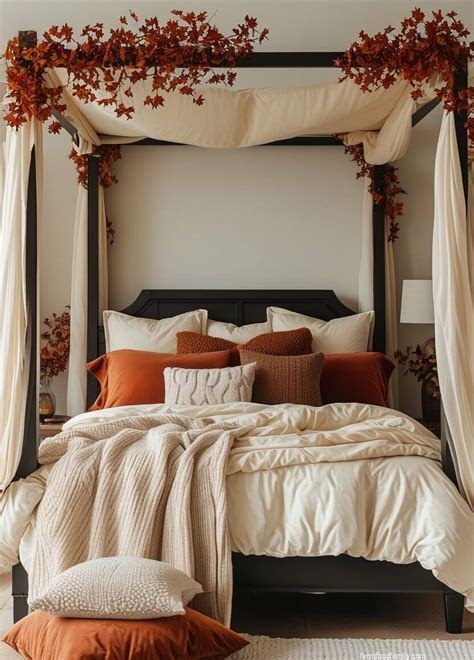Fall bedroom textiles