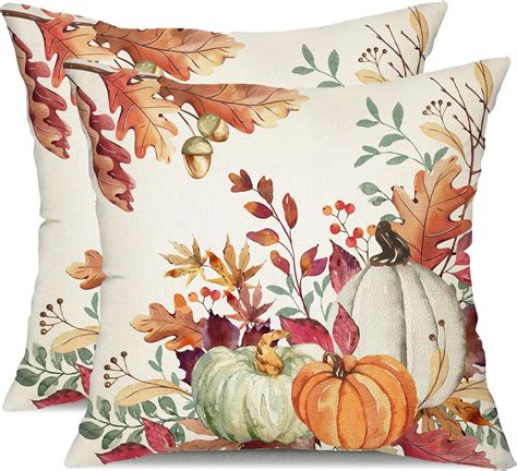 Fall Color Throw Pillow Covers