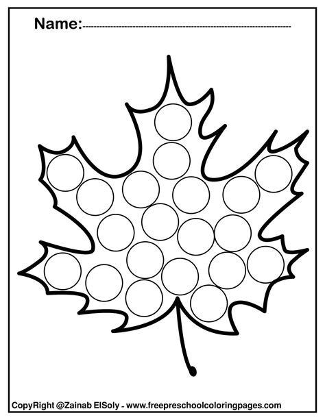 Fall Dot Art Printables