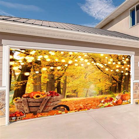 Fall Garage Decor