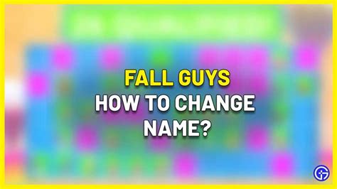 How to Change Username in Fall Guys? Explained YouTube