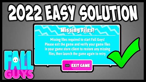 fall guys missing files nothing works