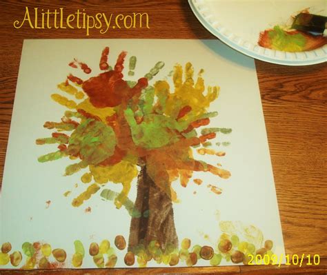 fall hand painting