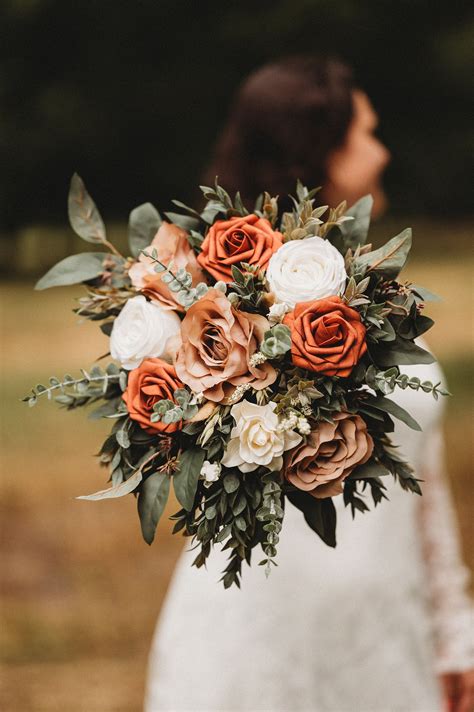 Fall Ivory Wedding Bouquet