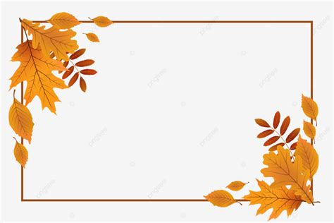 Fall Leaves Border Design