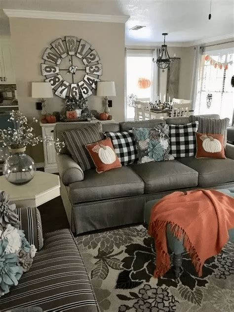 77 DIY Christmas Decor Ideas For Living Room Fall living room decor