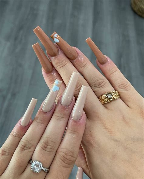 Fall Nails Coffin Long