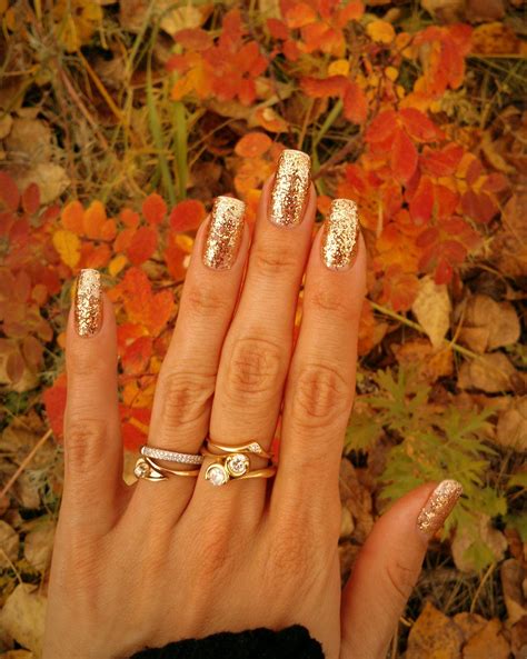 Fall Nails Colors With Glitter