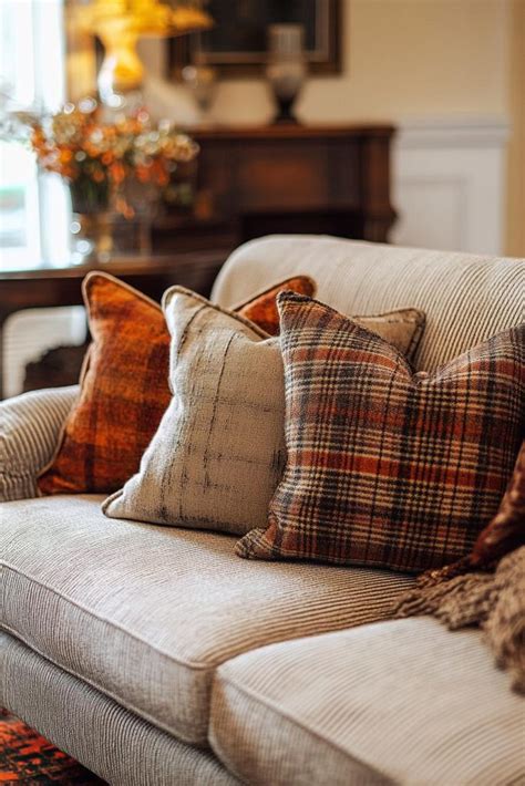 Fall Plaid Throw Pillows