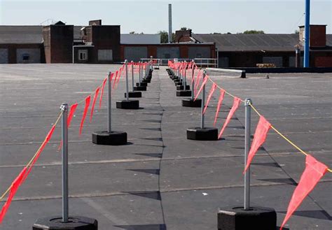 Fall Protection Warning Line System