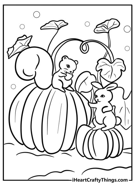 Fall Simple Coloring Pages