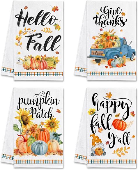 Fall Themed Kitchen Towels