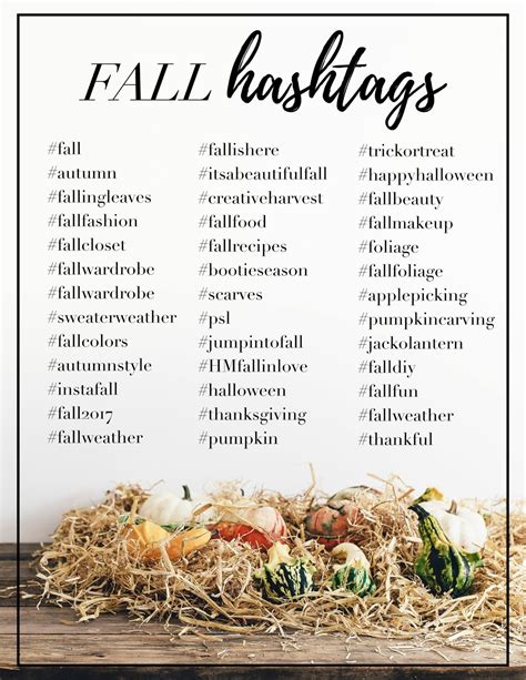 Fall Themed Wedding Hashtags
