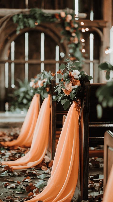Fall Wedding Aisle Simple