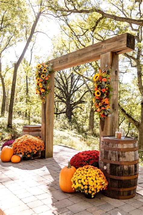 Fall Wedding Alter Ideas Indoor