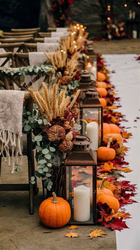 Fall Wedding Decor Simple