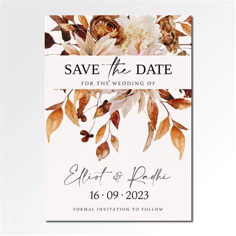 14+ Fall Wedding Save The Dates