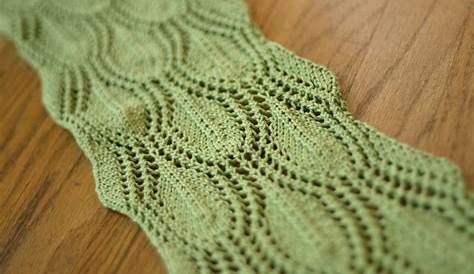 Falling Leaves Scarf Knitting Pattern