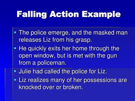 Falling Action Example In A Sentence