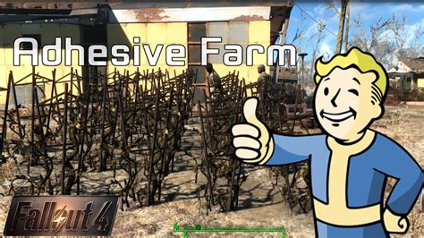 Guide Ferme a adhésif Fallout 4 / How To make an efficient adhesive